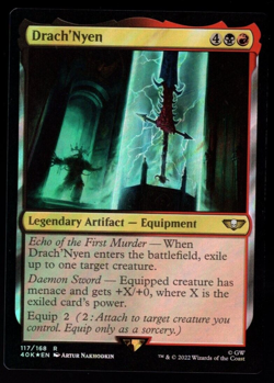 Drach'Nyen 117/168 Rare Surge Foil Warhammer 40K MTG Near Mint - Image 1
