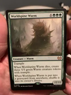 Worldspine Wurm MTG dsc - Image 1