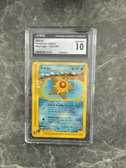 2003 Pokemon Skyridge Staryu 103/144 CGC Gem Mint 10 - Image 1