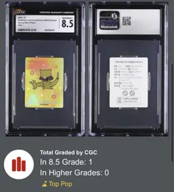 Pokemon 2023 Korean Lemona Sticker Abra Holo CGC 8.5 NM MINT+ TOP POP 1 ✨ - Image 2