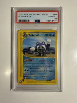 2002 Pokemon Expedition Poliwrath #60 PSA 10 GEM MINT - Image 3