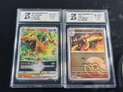 Pokemon TCG Chinese Charizard 005/127 Charmeleon 005/151 Z 10 - Image 1