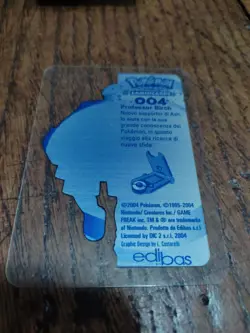 Prof. Birch 004 Pokemon Lamincards Edibas - ITA - EXC - Image 2