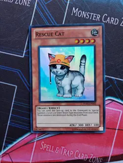 Yugioh Rescue Cat - TU03-EN002 - Super Rare NM Turbo Pack - Image 3