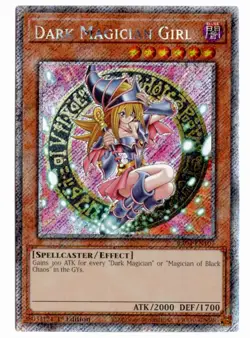 Yu-Gi-Oh! Dark Magician Girl (3rd Art) Platinum Secret Rare RA04-EN107 - Image 1