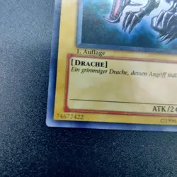 Yu-Gi-Oh! Karte - Rotaugiger blauer Drache SDJ-G001 Ultra Rare 1. Auflage NM - Image 3