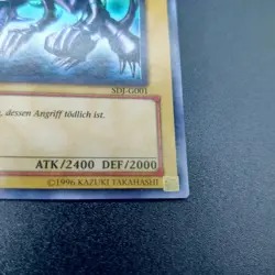 Yu-Gi-Oh! Karte - Rotaugiger blauer Drache SDJ-G001 Ultra Rare 1. Auflage NM - Image 4