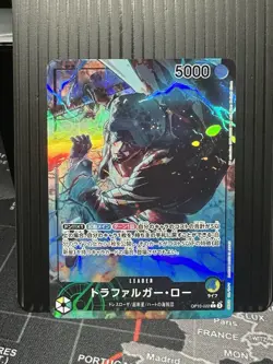 One Piece Trafalgar Law OP10-022 Leader Holo 5000 Power Card Japanese - Image 1