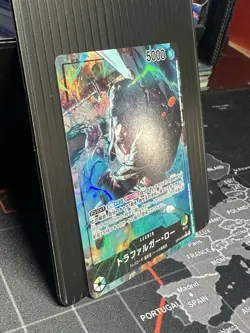 One Piece Trafalgar Law OP10-022 Leader Holo 5000 Power Card Japanese - Image 3