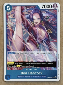 Boa Hancock Foil The Azure Sea's Seven Rare EB04-027 One Piece CCG - Image 1
