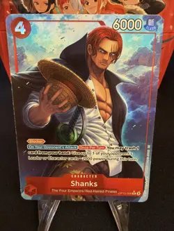 One Piece Legacy of the Master Shanks OP12-008 Alternate Alt Art Rare NM - Image 1
