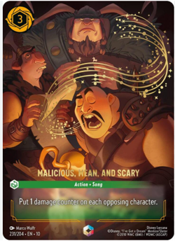 Disney Lorcana Malicious, Mean, and Scary (Enchanted) - Whispers in the Well - Image 1