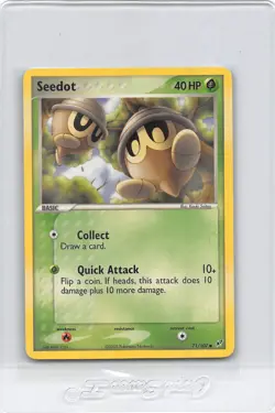 SEEDOT 71/107 - NON-HOLO - COMMON - EX Deoxys - 2005 POKEMON CARD - NM - Image 1