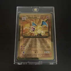 Pokemon Charizard Metal Holo Promo Card 004/102 Cards & Products - Image 1
