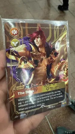 Sett - The Boss - Riftbound Metal 1/35 Regional Prize Promo - Sett Metal Card - Image 1