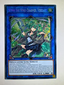 Wynn the Wind Charmer, Verdant RA03-EN045 Secret Rare 1st Edition YuGiOh Card - Image 1