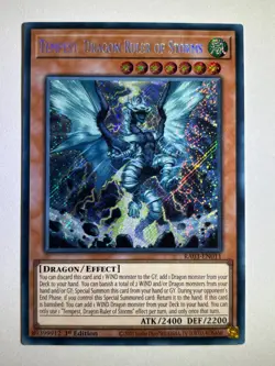 Tempest, Dragon Ruler Of Storms RA03-EN011 Secret Rare 1st Edition YuGiOh Card - Image 1