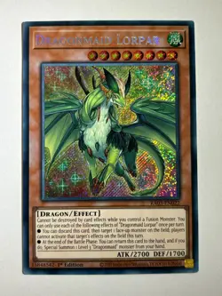 Dragonmaid Lorpar RA03-EN022 Secret Rare 1st Edition YuGiOh Card - Image 1