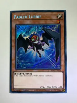 Fabled Lurrie RA03-EN003 Secret Rare 1st Edition YuGiOh Card NM - Image 1
