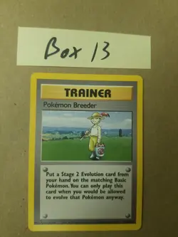 Pokemon Breeder 76/102 - Base Set - Rare - VINTAGE WOTC Pokemon Card - NM/LP - Image 1