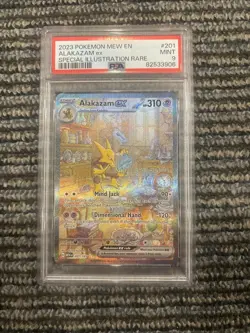 Alakazam 201/165 Special Illustration English Pokemon Card 2023 Psa 9 - Image 1