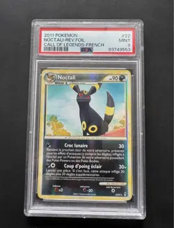 Pokemon Card - Noctali Reverse - 22/95 - Call of Legends (French) - 2011 - PSA 9 - Image 1