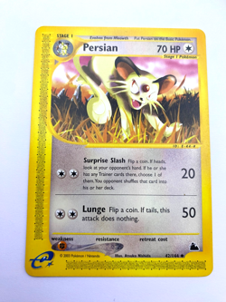 Pokemon Card - Non-Holo Persian 42/144 Skyridge *LP* e-Card Uncommon - Image 1