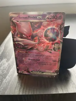 Pokemon TCG Team Rockets Mewtwo EX Double Rare Card 081/182 - Image 1