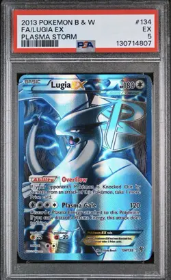 Pokemon Card - Lugia EX Full Art - 134/135- Plasma Storm - 2013 - PSA 5 - Image 1