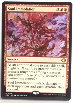 Soul Immolation [New, Near Mint] Rare MTG {Lorwyn Eclipsed} - Image 1