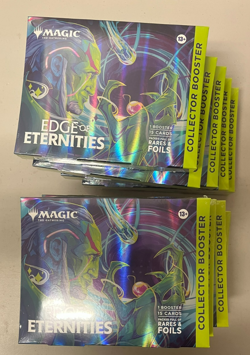 2025 Magic The Gathering Edge of Eternities Collector Booster Omega 10 Box Lot - Image 2