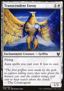 MTG Magic the Gathering Transcendent Envoy (40/372) Theros Beyond Death LP - Image 1