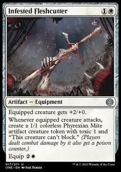 MTG Infested Fleshcutter (17/493) Phyrexia All Will Be One NM - Image 1