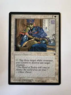 Hand of Justice - RESERVED LIST - MTG Fallen Empires - NM - Image 1