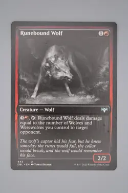Runebound Wolf Innistrad : Double Feature MTG Creature (443) - Image 1