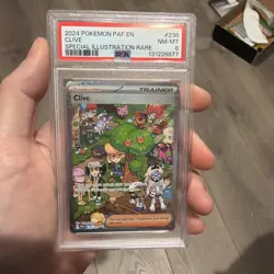 2024 POKEMON PAF EN-PALDEAN FATES SPECIAL ILLUSTRATION RARE #236 CLIVE PSA 8 - Image 1