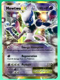 Pokemon XY Evolutions Mewtwo Ex 52/108 Holo Rare LP - Image 1