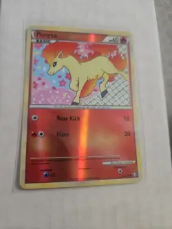 Ponyta 72/102 Triumphant REVERSE Holo 2010 Pokemon - Image 2