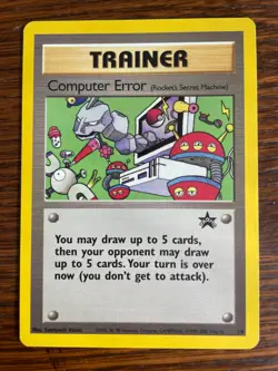 Computer Error Trainer #16 Pokemon TCG Black Star Promo WOTC - Image 1