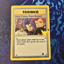 Pokemon Here Comes Team Rocket 15/82 25th Anniversary Celebrations NM/MINT - Image 1
