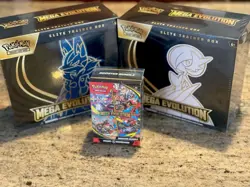 LOT of 3 Pokemon Mega Evolution Elite Trainer box (X2) & booster bundle - Image 1