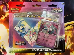 Lot Of 3 - Pokemon TCG Scarlet & Violet Prismatic Evolutions Tech Sticker Pack - Image 3
