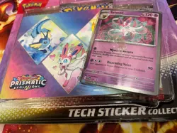 Lot Of 3 - Pokemon TCG Scarlet & Violet Prismatic Evolutions Tech Sticker Pack - Image 4
