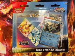 Lot Of 3 - Pokemon TCG Scarlet & Violet Prismatic Evolutions Tech Sticker Pack - Image 5