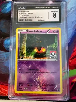 2014 Pokemon Pumpkaboo 1st Place League 56/146 CGC 8 Cert #6027444021 - Image 1