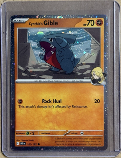 Cynthia's Gible Cosmo Holo Destined Rivals Common 102/182 Pokemon TCG - Image 1