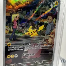 2023 POKEMON MEW EN-151 #173 PIKACHU ILLUSTRATION RARE - PSA 8 NEAR MINT/MINT - Image 4