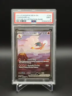 Charizard ex 199/165 Sv: Scarlet & Violet 151 Holo 2023 Pokemon SIR PSA 9 - Image 1