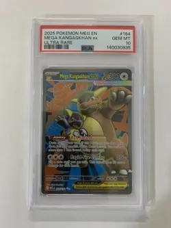 2025 POKEMON MEG EN MEGA EVOLUTION ULTRA RARE #164 MEGA KANGASKHAN EX PSA 10 - Image 1
