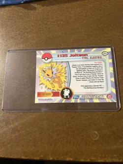 2000 Topps Pokemon Series 3 #135 Jolteon TV Animation Edition Blue - Image 2